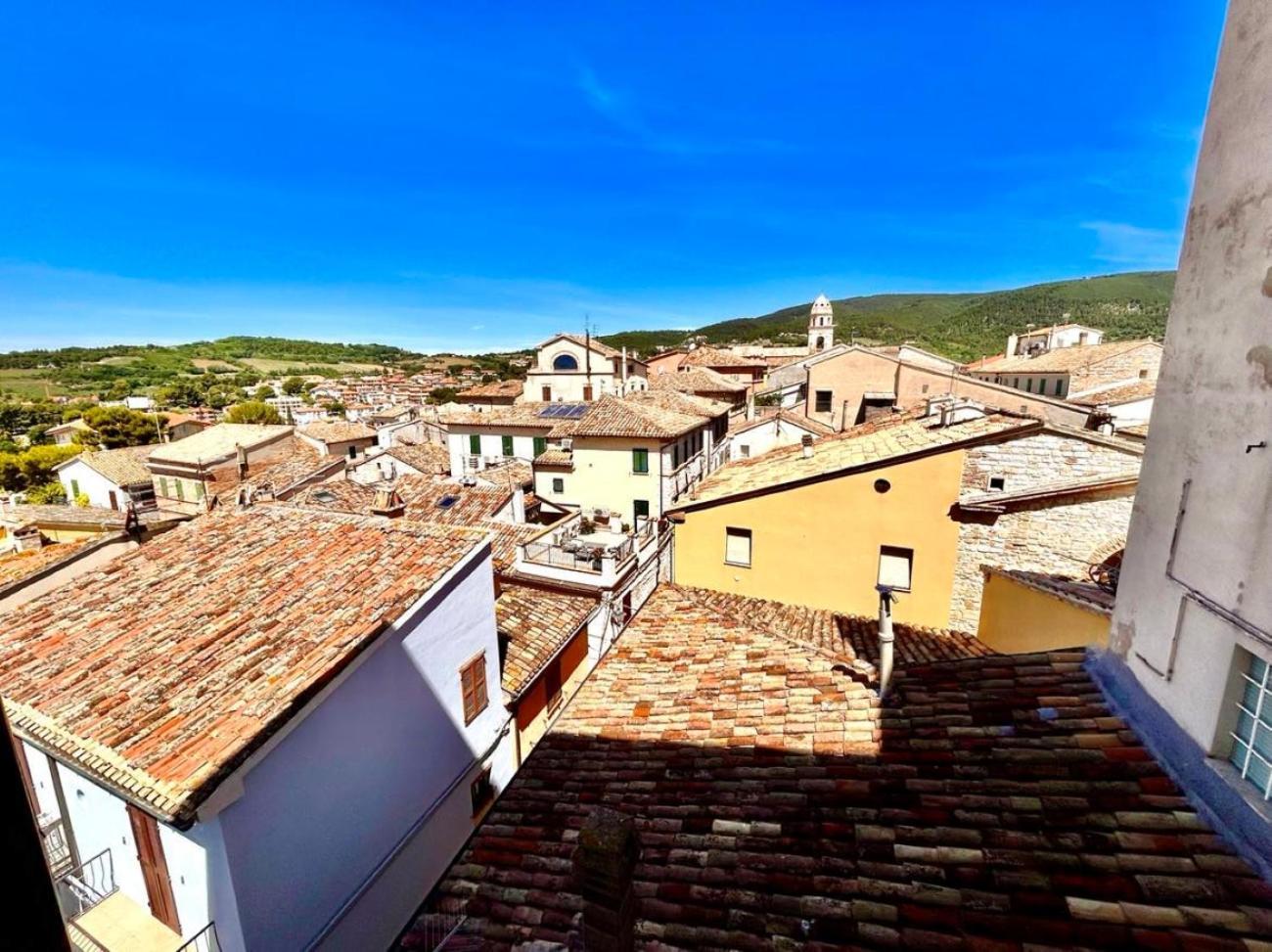 Ferienwohnung Paulis - Semiattico In Pieno Centro A Sirolo, Con Meravigliosa Vista Mare Exterior foto